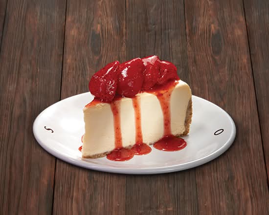 Rebanada de Cheesecake con Fresas