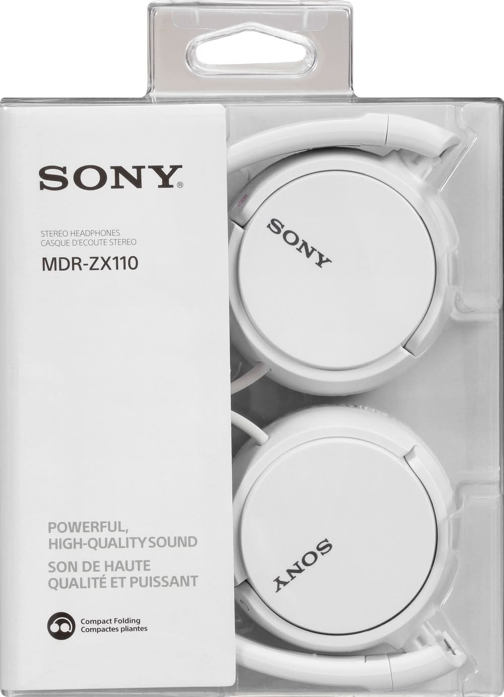 Sony Mdr-Zx110 Wired Stereo Headphones, White
