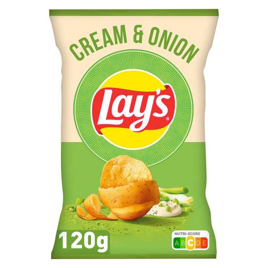 Lay's Chips Saveur Cream & Onion 120g