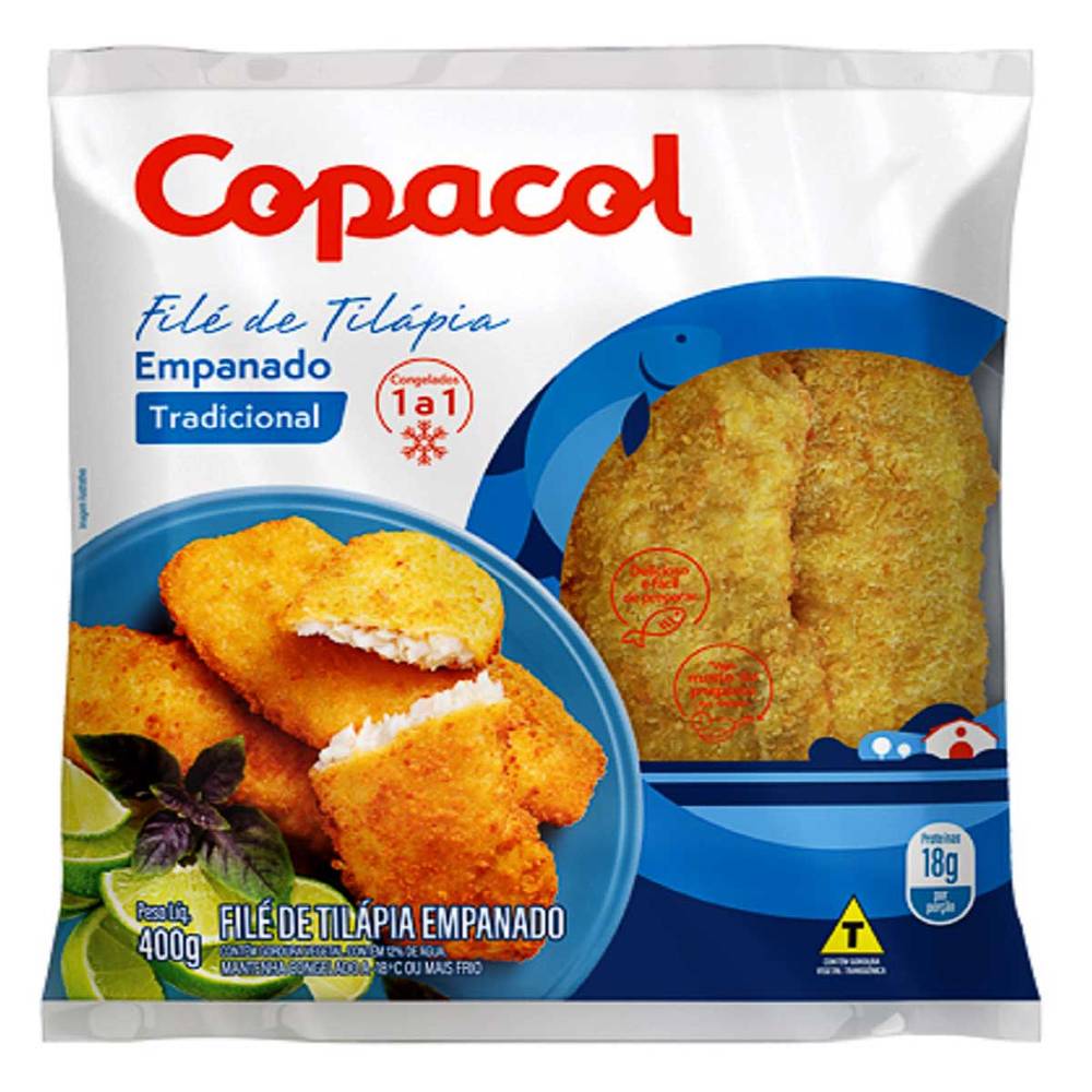 Copacol · Filé de tilápia empanado tradicional (400 g)