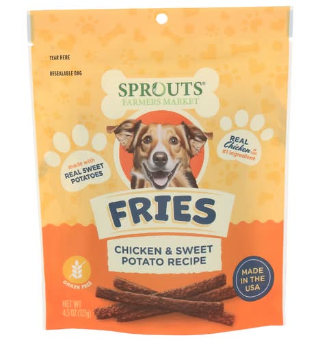 Sprouts Farmers Market Fries Dog Treats (Chicken-Sweet Potato)