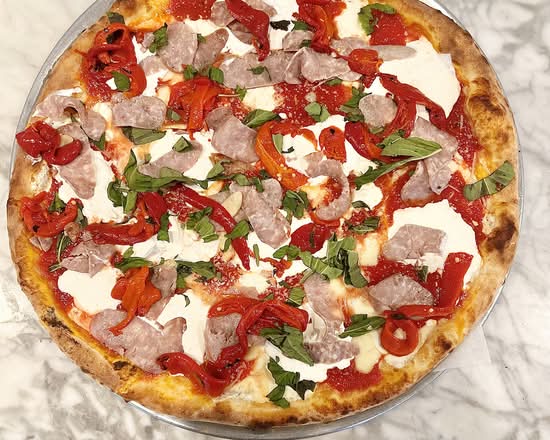 Sausage And Roasted Peppers Pizza