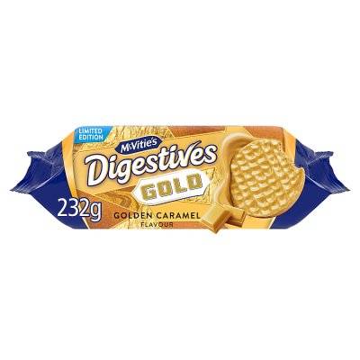 McVitie's Golden Caramel, Limited Edition Digestives Biscuits (232g)