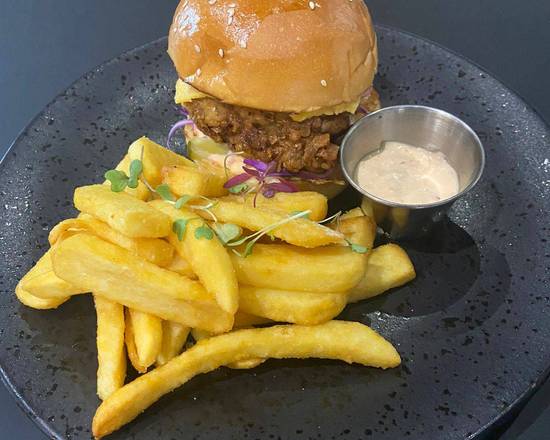 southern fried chicken burger