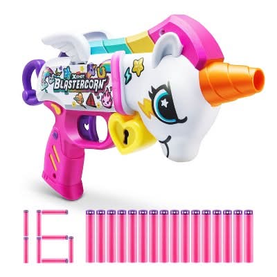 XSHOT Blastercorn Toy Dart Blaster (with 16 Darts) by ZURU