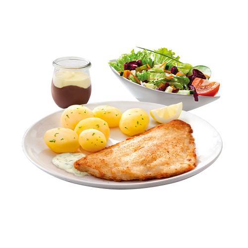 Plus Menü: Schollenfilet vom Grill