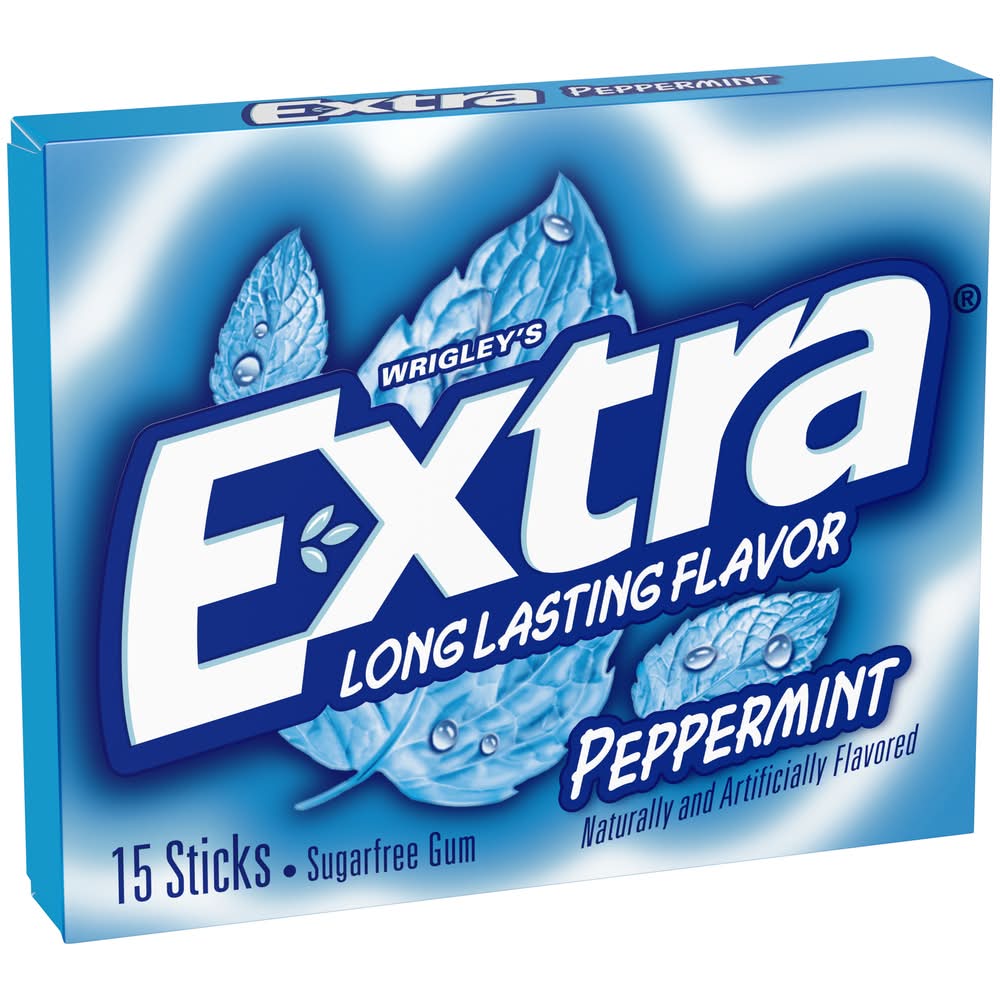 Wrigley'S Extra Sugar Free Peppermint Chewing Gum 15 Pc 0.11 Oz