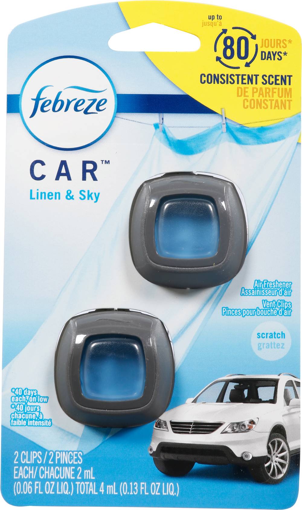 Febreze Car Linen & Sky Air Freshener (0.13 fl oz)