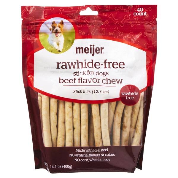 Meijer Rawhide Free Beef Flavor Chew Stick (40 ct)