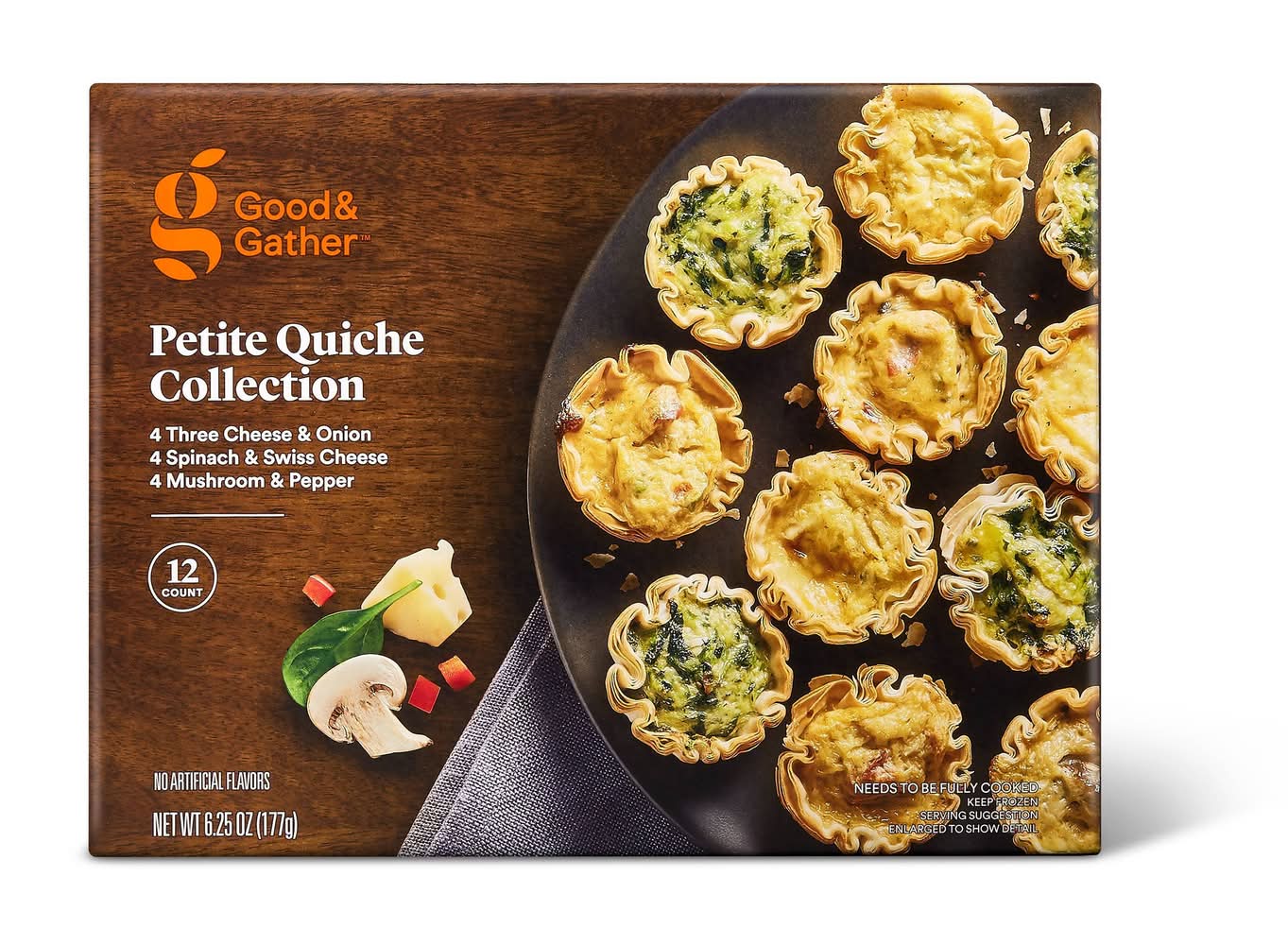 Good & Gather Petite Quiche Collection (6.25 oz, 12 ct)