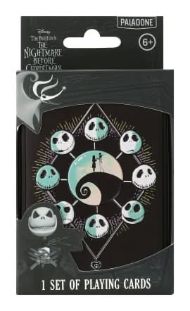 Disney Tim Burton's The Nightmare Before Christmas Playing Cards With Tin
