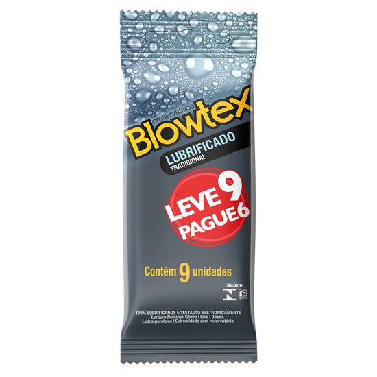 Blowtex preservativo lubrificado tradicional (9 un)