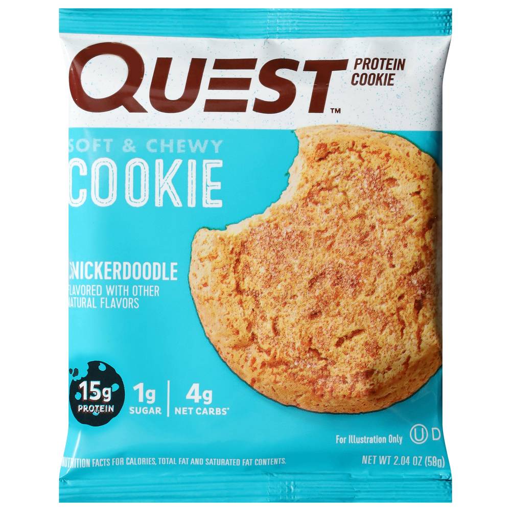 Quest Soft & Chewy Protein Cookie, Snickerdoodle (2.04 oz)