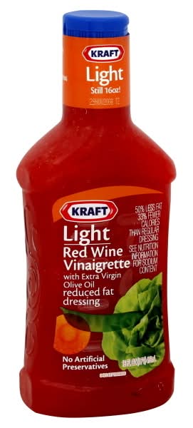 kraft red wine salad dressing Kraft Red Wine Vinaigrette, 16 fl oz Bottle