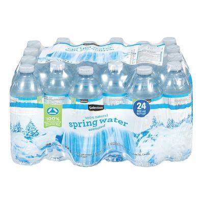 Selection Ozonated Natural Spring Water (24 ct, 500 ml)