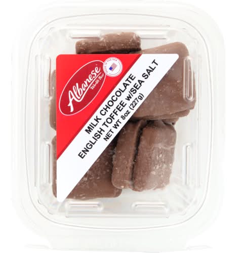 Albanese Confectionery Milk Chocolate English Toffee With Sea Salt