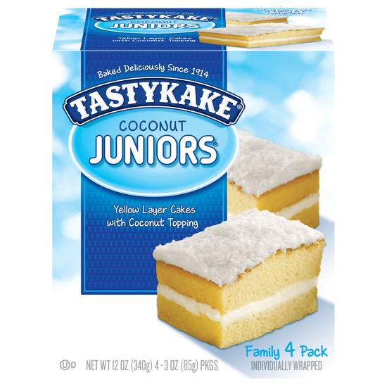 Tastykake Coconut Junior Cake (4 x 3 oz)