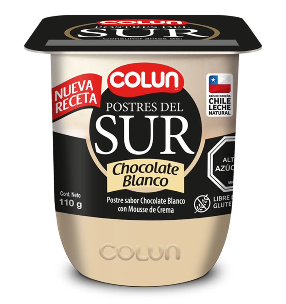 Colun · Postre del sur chocolate blanco (110 g)
