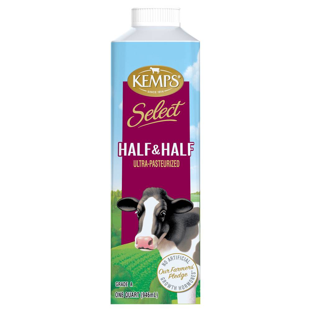 Kemps Half & Half Ultra Pasteurized Milk (32 fl oz)