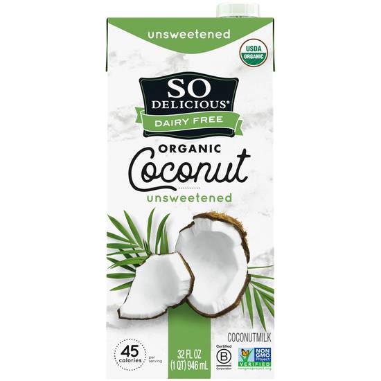 So Delicious Unsweetened Organic Coconut Milk (32 fl oz)