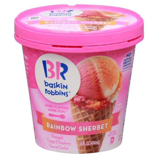Baskin Robbins Rainbow Sherbet Ice Cream