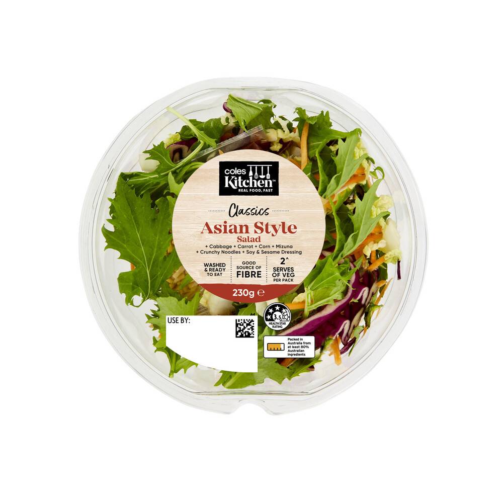 Coles Kitchen Asian Style Salad Bowl 230g