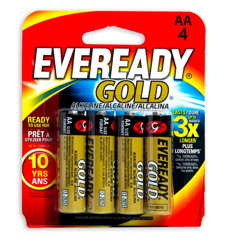 Eveready Gold® 4 Aa Batteries