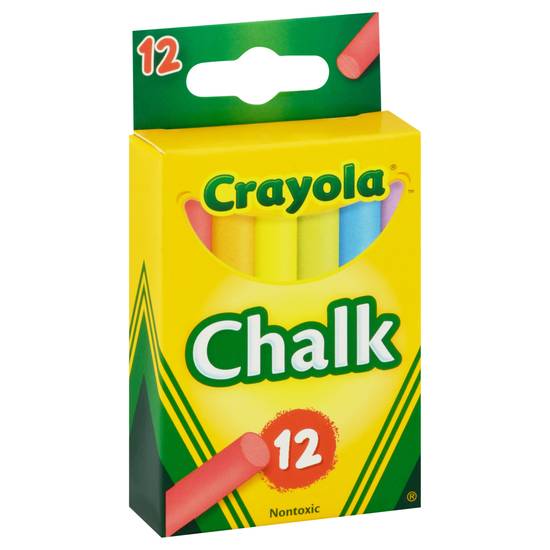 Crayola Nontoxic Colored Chalk Sticks