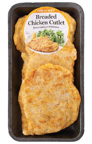 Wegmans Gold Pan Breaded Chicken Cutlets, 4 Pack, Ready to Cook