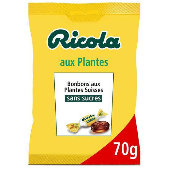 Ricola - Bonbons aux plantes sans sucres (70g)