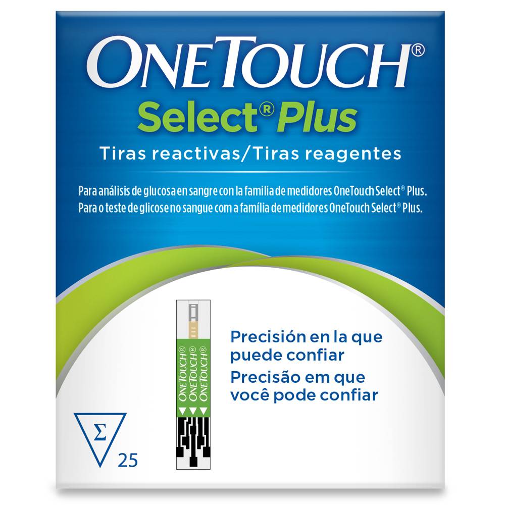 Onetouch selec plus tiras reactivas (caja 25 piezas)