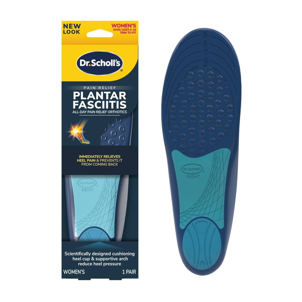 Dr. Scholl'S Women'S Plantar Fasciitis Pain Relief Orthotics, Size 6-10, 1 Pair