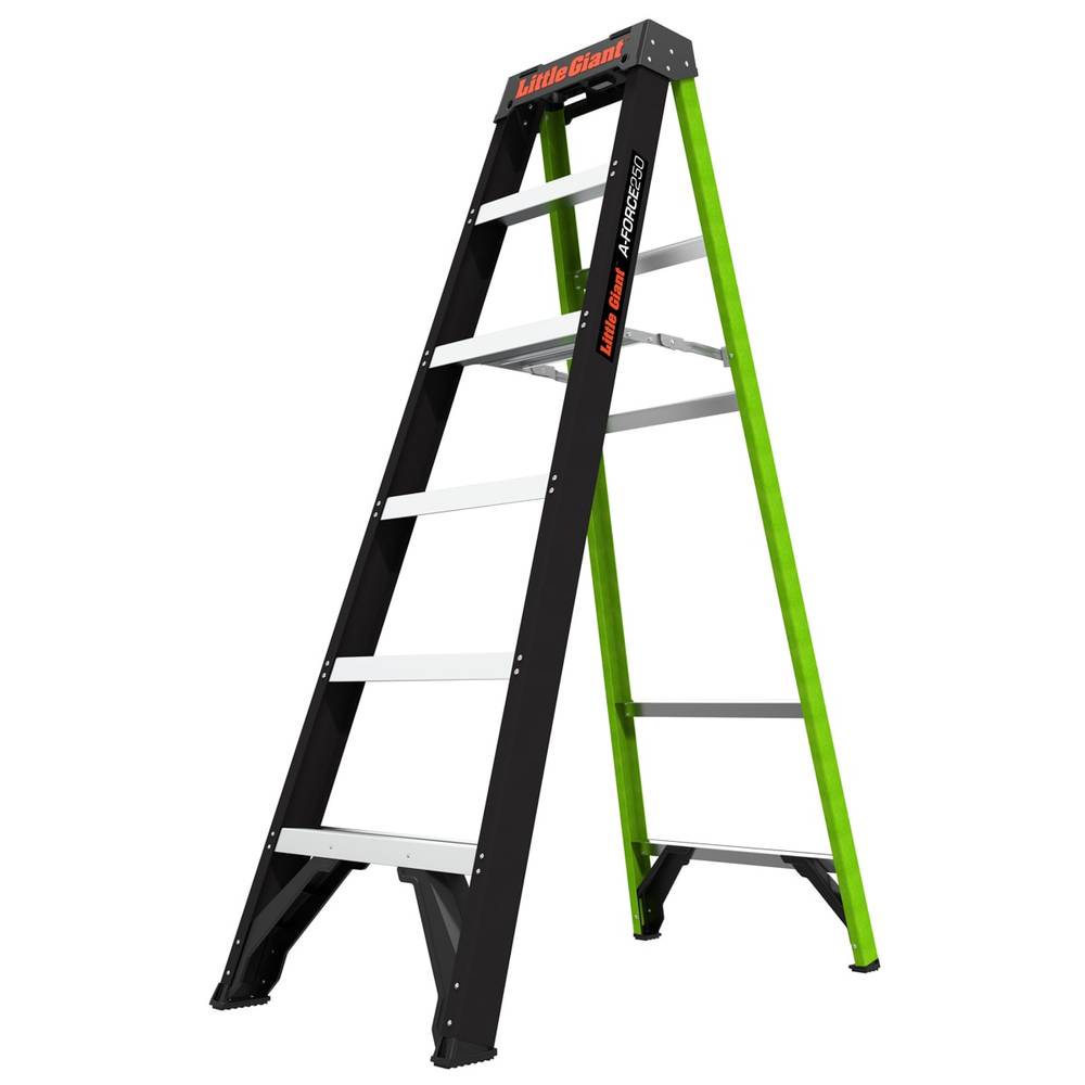 Little Giant Ladders A-Force 6-ft Fiberglass Type 1- 250-lb Load Capacity Step Ladder | 15766-002