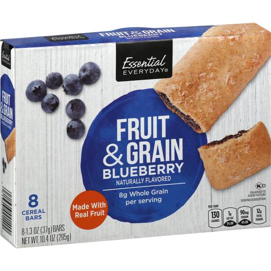 Essential Everyday Blueberry Fruit & Grain Cereal Bars (8 ct)