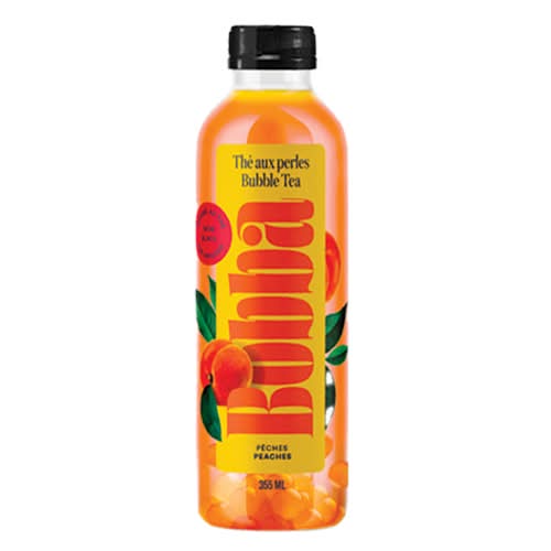 THÉ AUX PERLES BOBBA PÊCHES 355 ml / BUBBLE TEA PEACHES