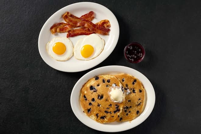 Blueberry Pancake Plate