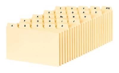 Oxford Index Card Guides a To Z Divider Manila Buff 25 Tab (oxf b5325) (25 ct)