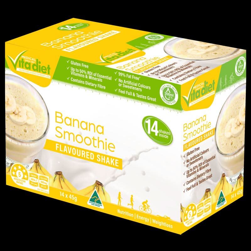 Vita Diet Banana Smoothie Shakes 14pk