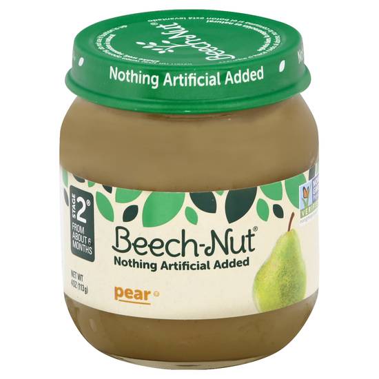 Beech-Nut Stage 2 Pear Baby Food (4 oz)