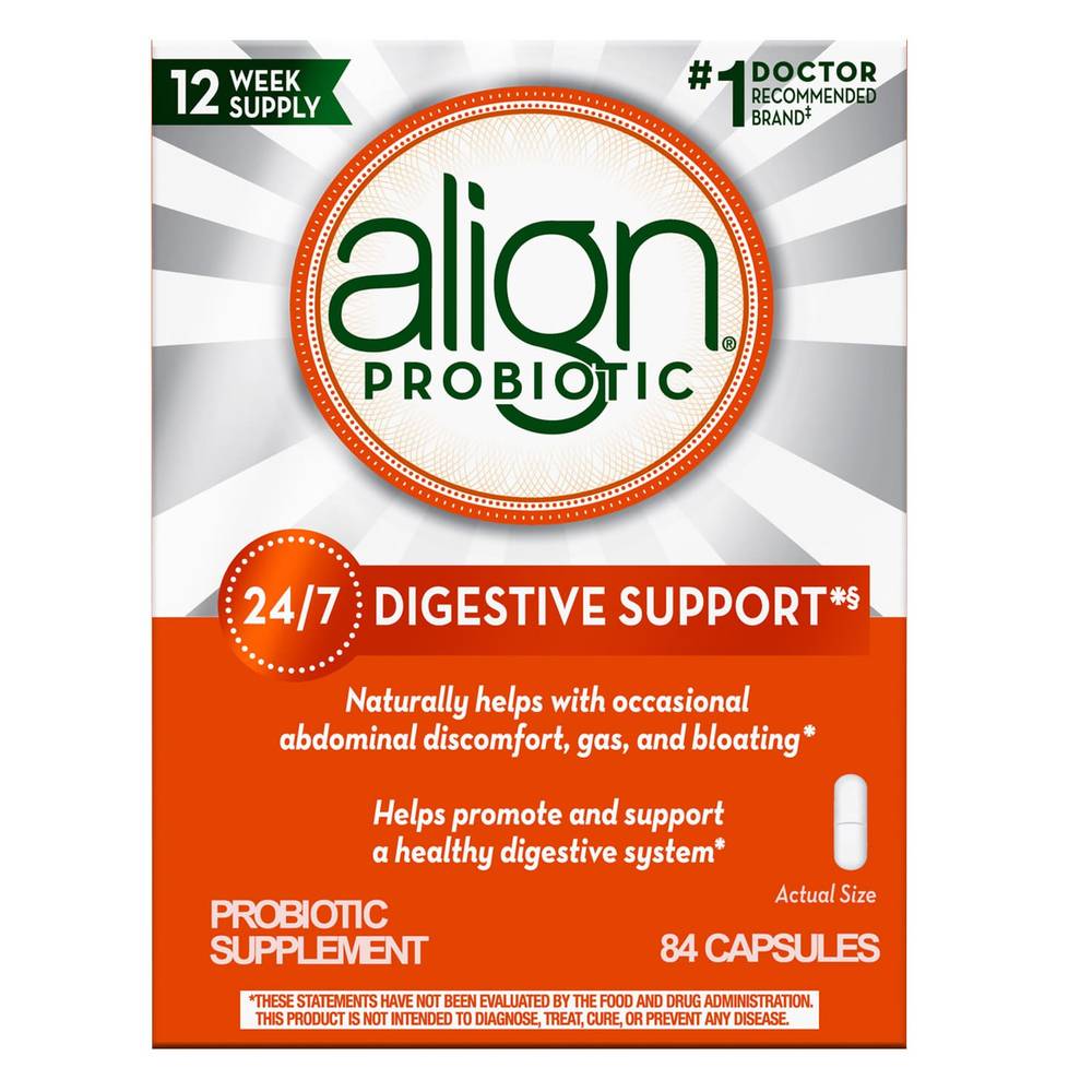 Align Probiotic 24/7 Digestive Support Supplement, 84 Capsules