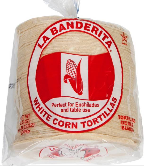 La Banderita - White Corn Soft Tortillas, 6 inch - 90 ct pkgs (90 Units)