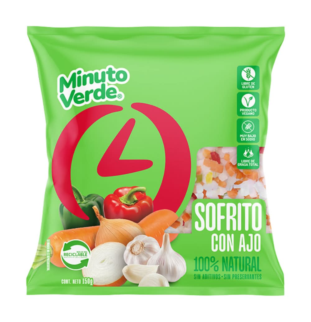 Minuto Verde · Sofrito con ajo libre de gluten (150 g)
