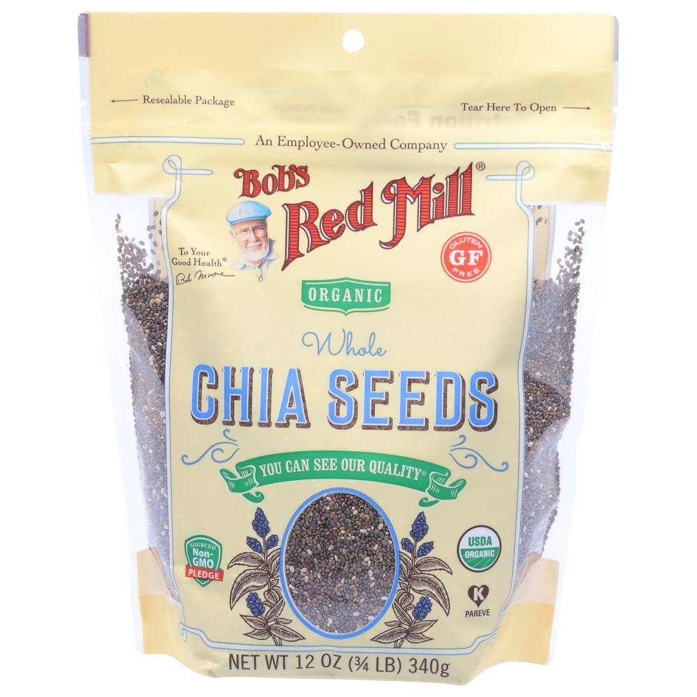 Bob's Red Mill Organic Whole Chia Seeds (12 oz)