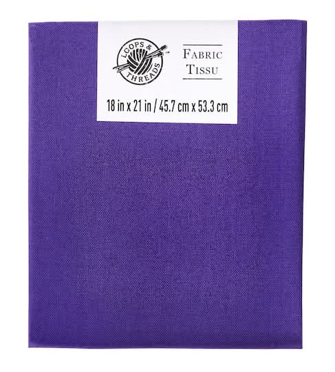 Loops & Threads Solid Cotton Fabric, 18 in x 21 in, Purple