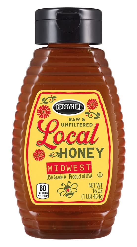 Berryhill Raw & Unfiltered Midwest Local Honey (16 oz)