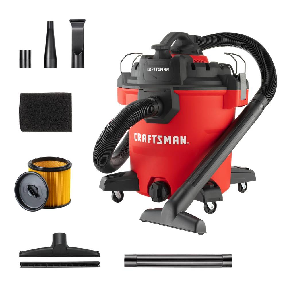 CRAFTSMAN Detachable Blower 12-Gallon 6-HP Corded Wet/Dry Shop Vacuum with Accessories Included | CMXEVCVVBVCM12