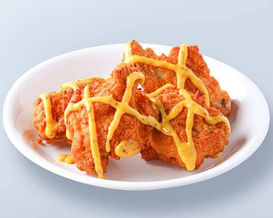 うま辛味チキ�ン4ピース(ハニーマスタードソース) Spicy Chicken - 4 Pieces (Honey Mustard Sauce)