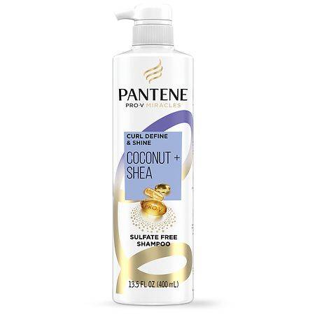 Pantene Pro-V Miracles Curl Define & Shine Coconut + Shea Sulfate-Free Shampoo - 13.5 fl oz