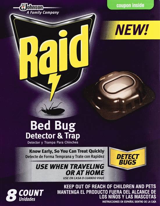 Raid Bed Bug Detector & Traps (8 ct)