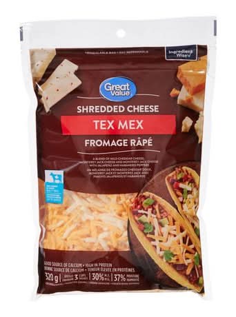 Great Value Tex Mex Shredded Cheese (320 g)